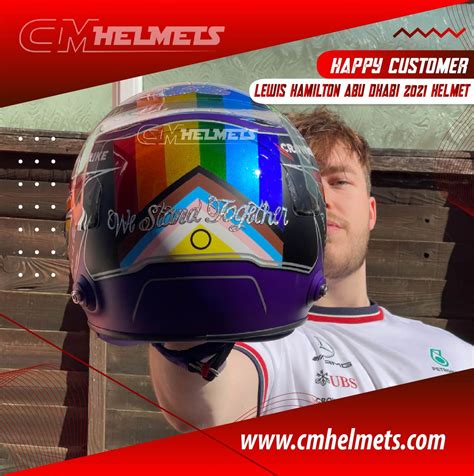 FINAL HELMET FROM LEWIS HAMILTON IN THE 2021 FORMULA 1 SEASON | CM Helmets