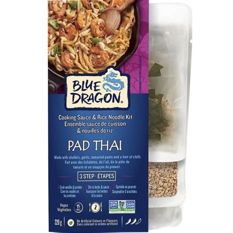 Blue Dragon Pad Thai 3 Step | Meal kit, Pad thai, Rice noodles