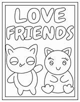 3 Best Friends Coloring Pages sketch template