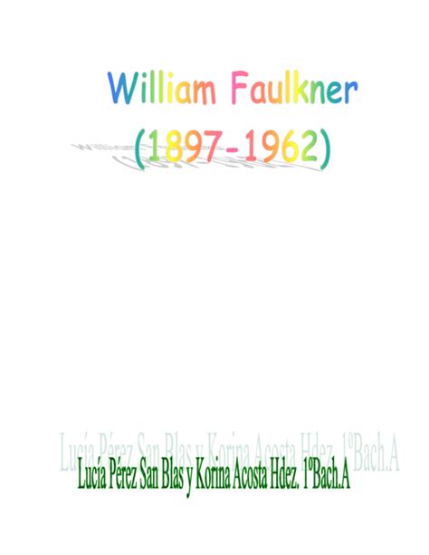 William Faulkner – Biography(English)