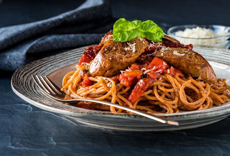 Spag Bol with Salami and Basil