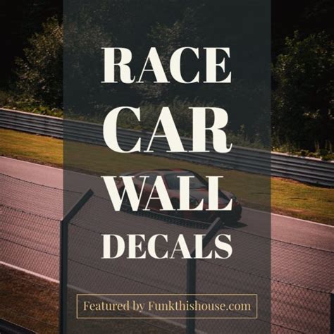 Funky Race Car Wall Decals for the Speed Demon