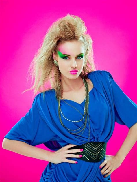 Is it the eyeshadow, the belt or the shoulderpads that take this look over the top? 80s Fashion ...