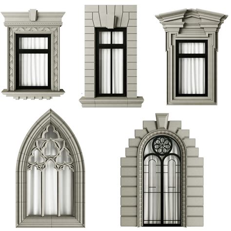 Classic frame window 3D model | CGTrader