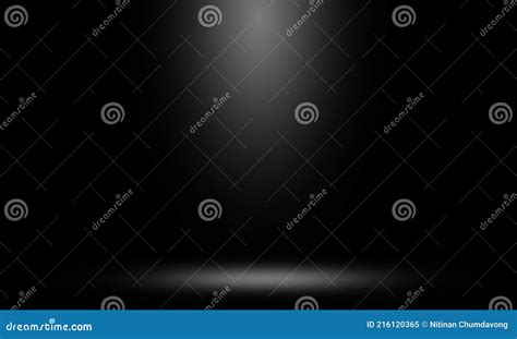 Black Studio Background and Backlight Shadow Stock Illustration ...