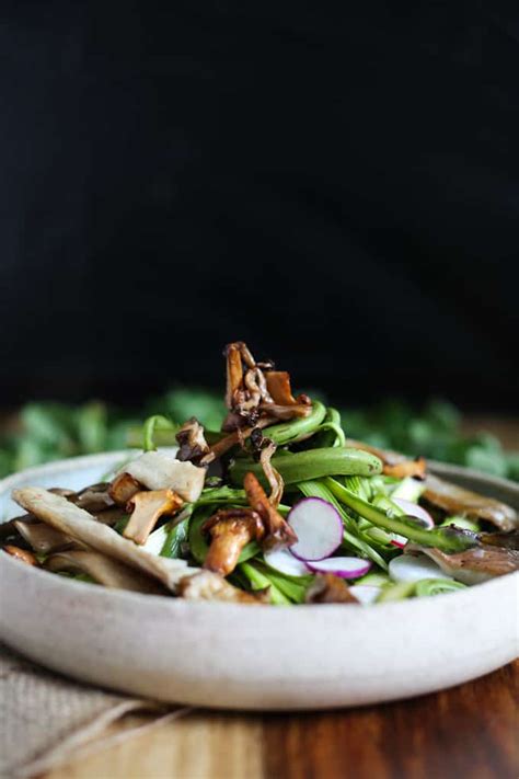 Montreal spring fiddlehead salad - At the Immigrant's Table