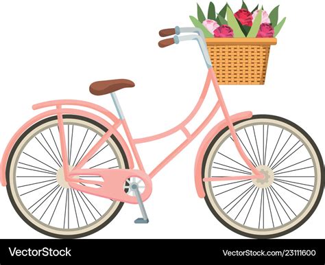 Cute bicycle cartoon Royalty Free Vector Image