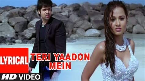 Teri Yaadon Mein Lyrical Video | The Killer | K K, Shreya Ghosal ...