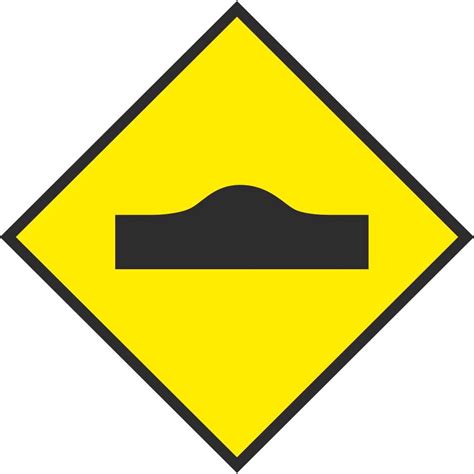 W 130 Road Hump | Road Warning Signs Ireland | PD Signs