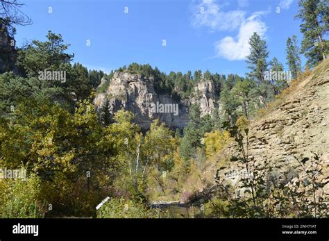 Beautiful Black Hills of South Dakota, early fall scenery Stock Photo ...