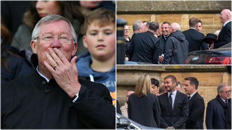 Beckham, Neville Lead Man United Legends at Funeral of Sir Alex ...