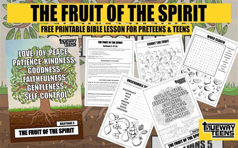 THE FRUIT OF THE SPIRIT - Galatians 5: 22-26 (Bible lesson for teens ...