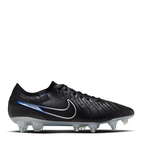 Nike | Tiempo Legend 10 Elite SG-PRO AC Soft-Ground Soccer Cleats | Black/Chrome | SportsDirect ...