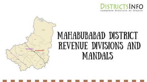 Mahabubabad district Revenue Divisions and Mandals | Revenue, Districts, Division