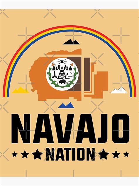 "Navajo nation - navajo nation flag - great seal of the navajo nation" Poster for Sale by ...