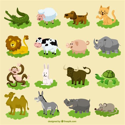 Cute animals vector set. :: Behance