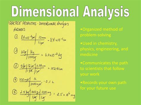 PPT - Dimensional Analysis PowerPoint Presentation, free download - ID:1844616