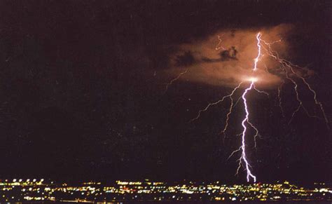 amazing thunder lightning city | Okay Wallpaper