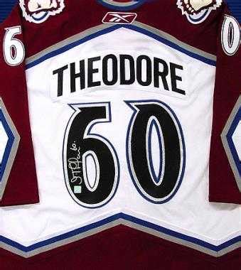 Jose Theodore autographed Jersey (Colorado Avalanche)