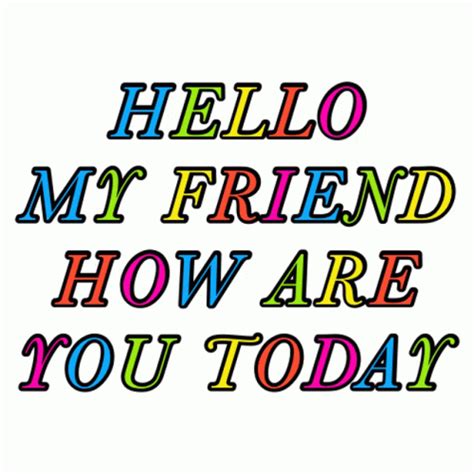 Hi Hello My Friend Animated Text GIF | GIFDB.com