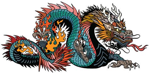 Azure Chinese Dragon Stock Illustration - Download Image Now - iStock