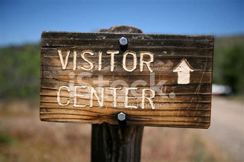 Rustic Visitor Center Sign Stock Photo | Royalty-Free | FreeImages