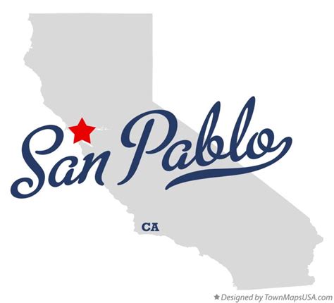 Map of San Pablo, CA, California