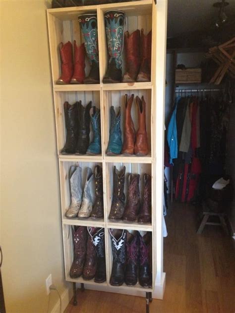 Pin by Marlena Jo on Western boys | Boot rack, Boot organization, Room ...