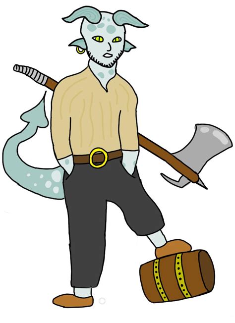 [Art] My Levistus Tiefling Barbarian ‘Ash’ : r/DnD