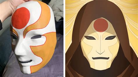 How to make AMON mask from Avatar Legend of Korra from paper - YouTube