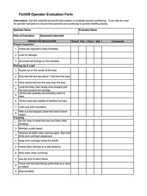 Forklift Training Template Free / Forklift certification card templates for training institutes ...