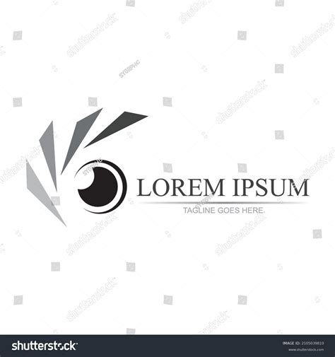 Minimalist Simple Modern Camera Photography Logo Stock Vector (Royalty ...