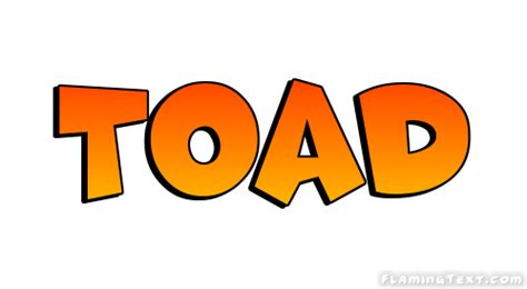 Toad Logo | Free Name Design Tool from Flaming Text