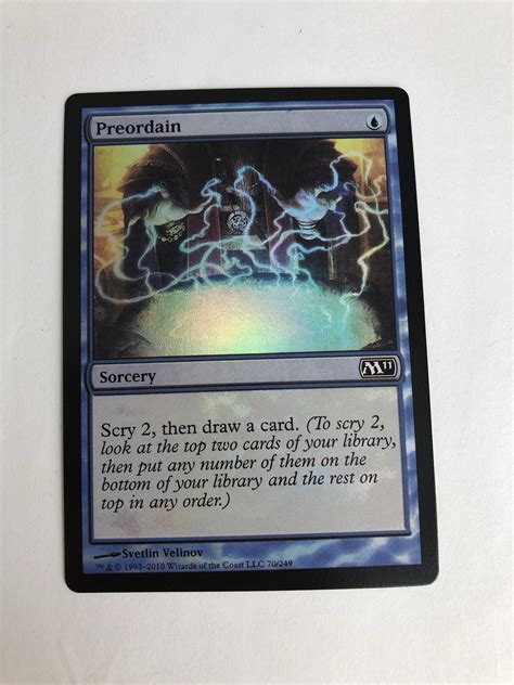 Preordain M11 foil magic the gathering proxy mtg cards Top Quality – Rylease MTG Proxy