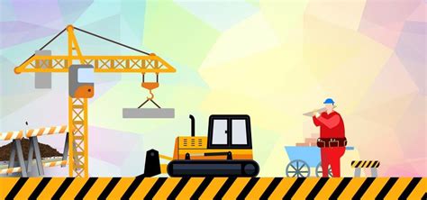 Simple Cartoon Site Safety Education Publicity Background, Simplicity ...