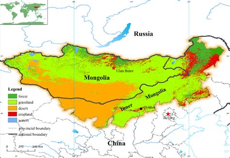 Mongolia Land Use Map