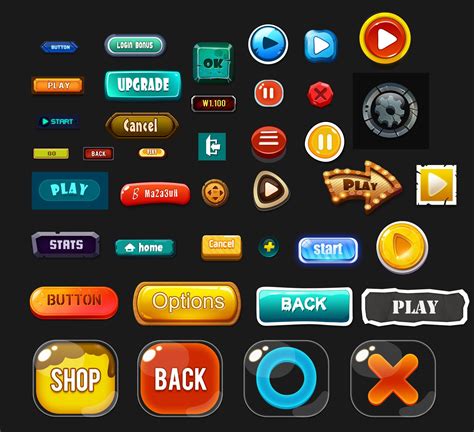 ArtStation - UI 按钮, Yang na Game Gui, Game Icon, Star Citizen, Ui ...