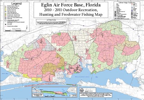 Eglin Recreation Map High Quality | Fishing maps, Eglin air force base ...