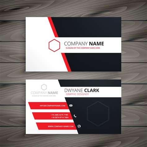 creative visit card template vector design illustration - Download Free ...