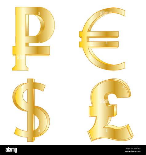 Symbols of national currency Stock Photo - Alamy