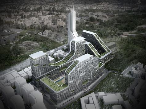 4m architecture plans large-scale topographical structure in arbil, iraq