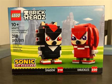 LEGO BRICKHEADZ SONIC the Hedgehog: Knuckles & Shadow (40672) - Free ...