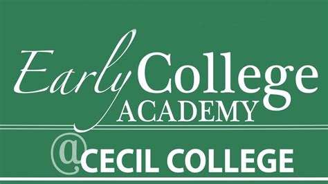 Early College Academy Information Session on April 4th, 2018 — Cecil College