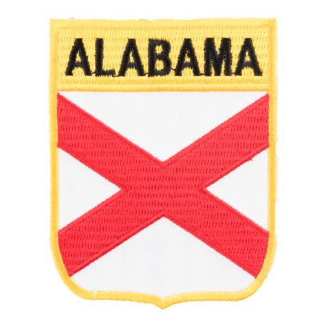 Alabama State Flag Shield Patch, United States of America Patches | eBay