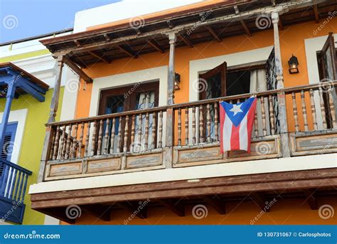 Old San Juan Balcony in Puerto Rico Stock Image - Image of tourist ...