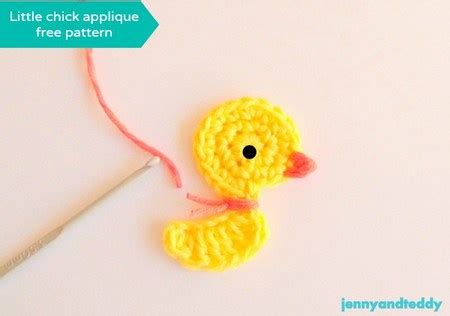 crochet chicken applique - Craftfoxes