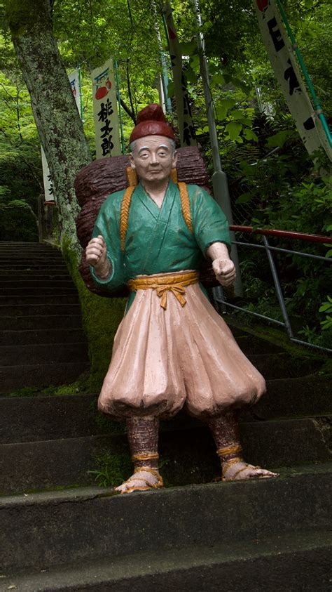 The Momotarō Shrine with Weird Statues