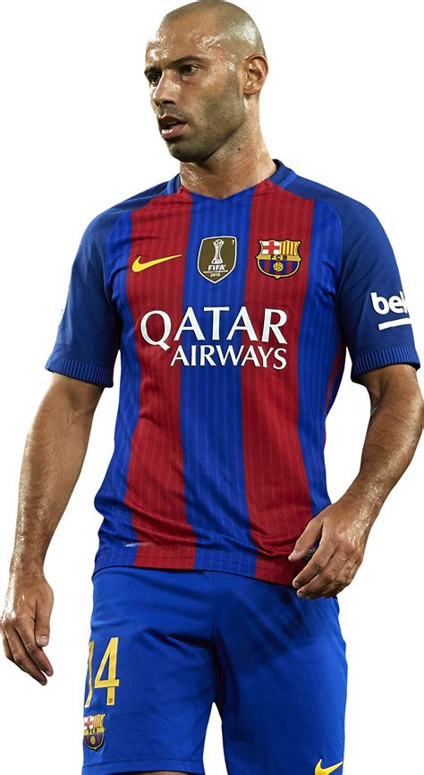 Javier Mascherano Barcelona football render - FootyRenders