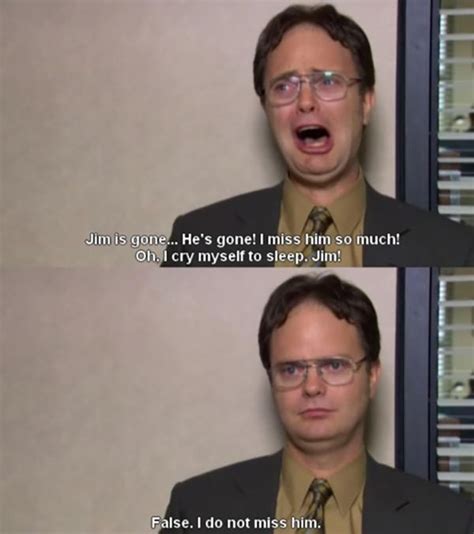 Dwight Crying False Blank Template - Imgflip