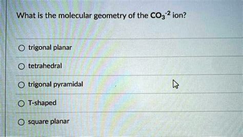 Co3 2 Molecular Geometry